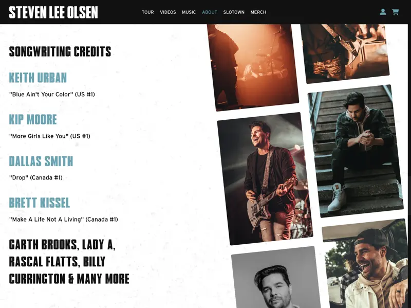 Steven Lee Olsen Website - Songwriter Page
